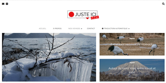 Blog et logo de Juste Ici