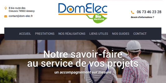 Site internet de DomElec